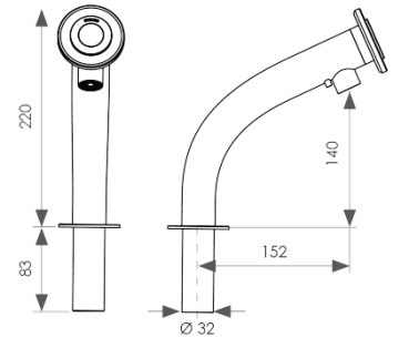 MISCEA CLASSIC Faucet without Temperature Regulation and Bag System